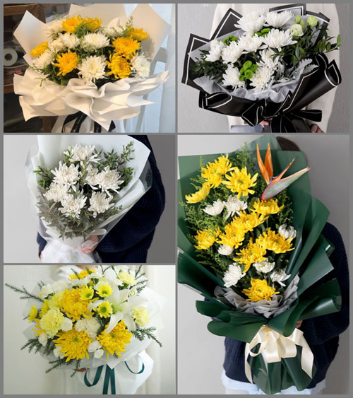 贵州六盘水盘县盘关镇白事花束代送